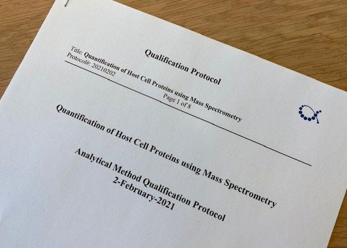 Standard HCP assay qualification protocol