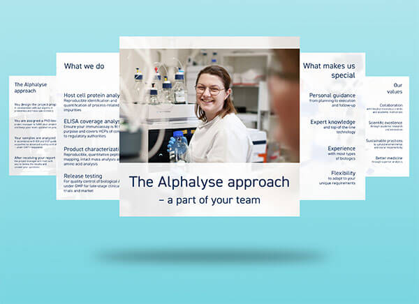 Leaflet on what to expect from Alphalyse