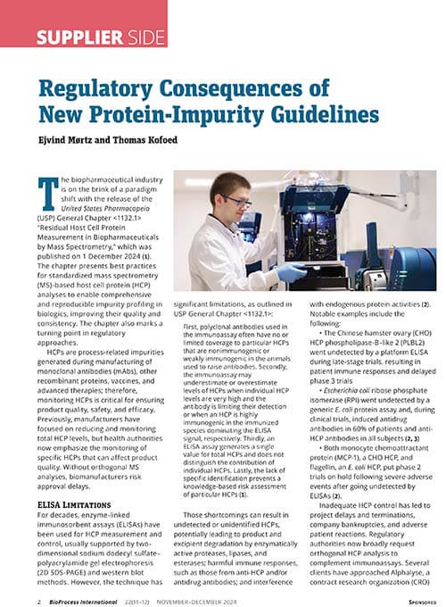 Regulatory consequences of USP 1132.1