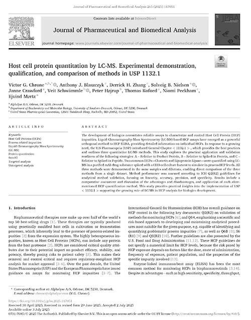 Host cell protein quantitation by LC-MS